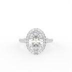 vimg:Z00230|18K Oval Diamond Solitaire Halo Ring — TOP