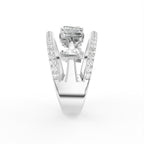 18K Baguette Diamond Eternity Ring — SIDE
