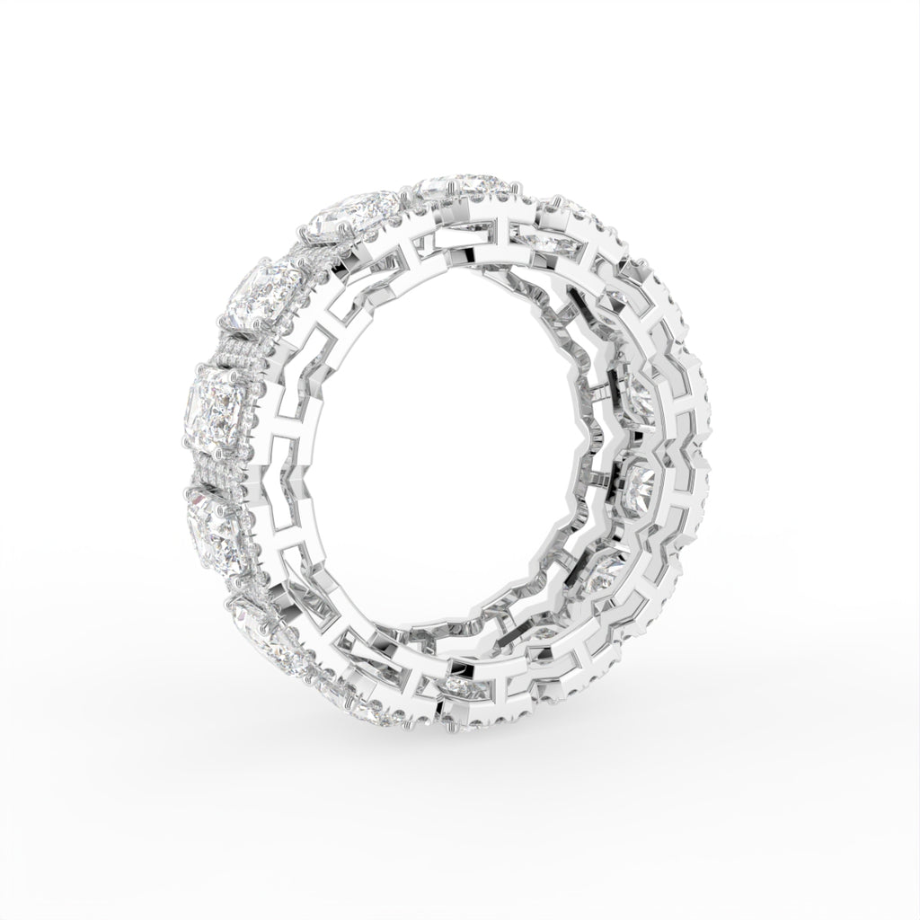 18K Eternity Diamond Ring — 3D VIEW