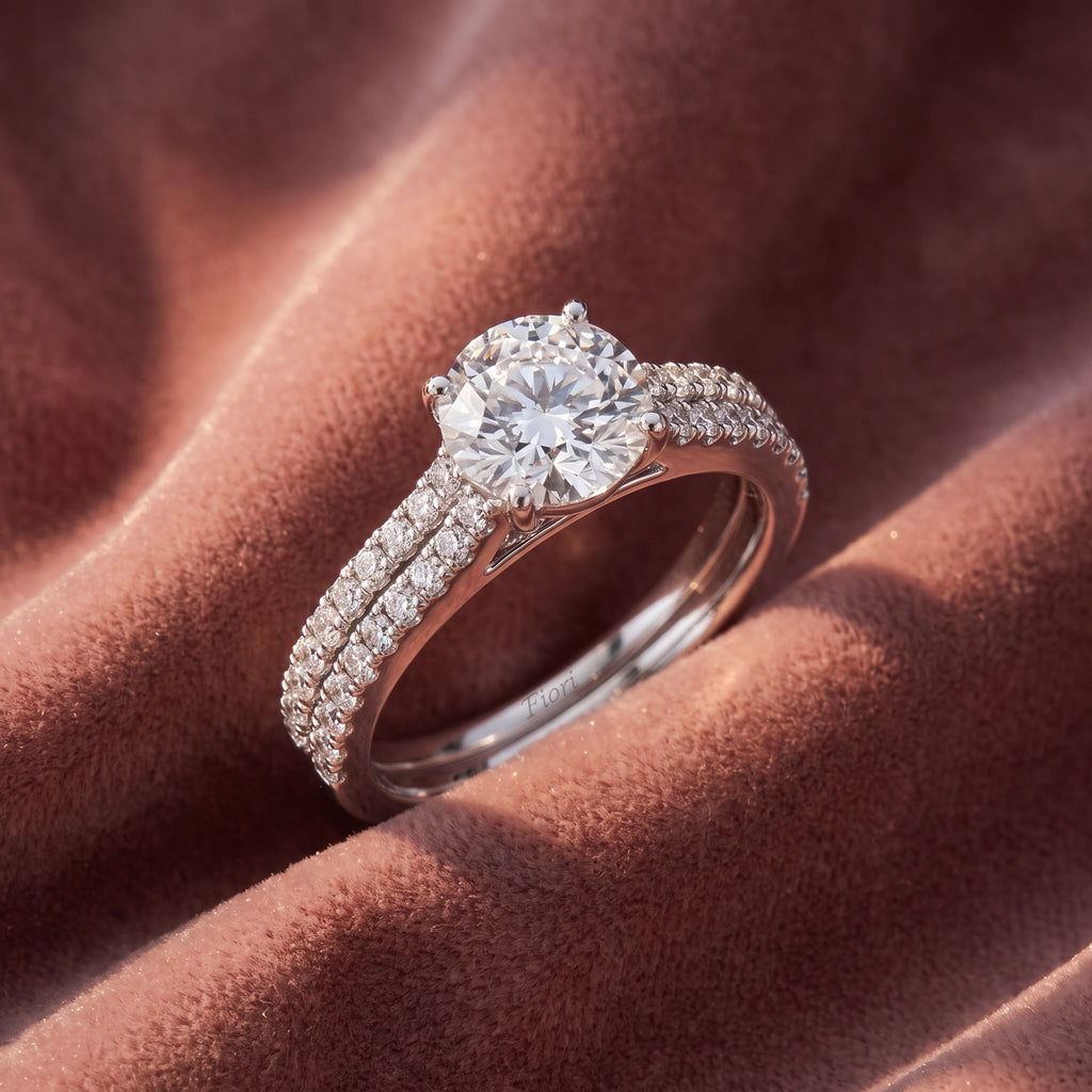 18K Solitaire Diamond Ring — AI cloth, in-house