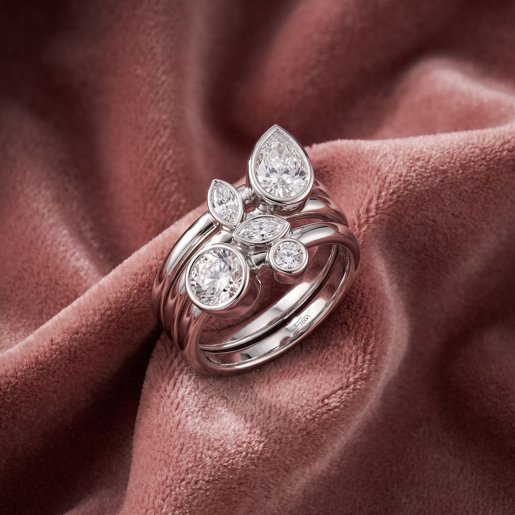 18K Bespoke Diamond Ring — AI cloth, in-house