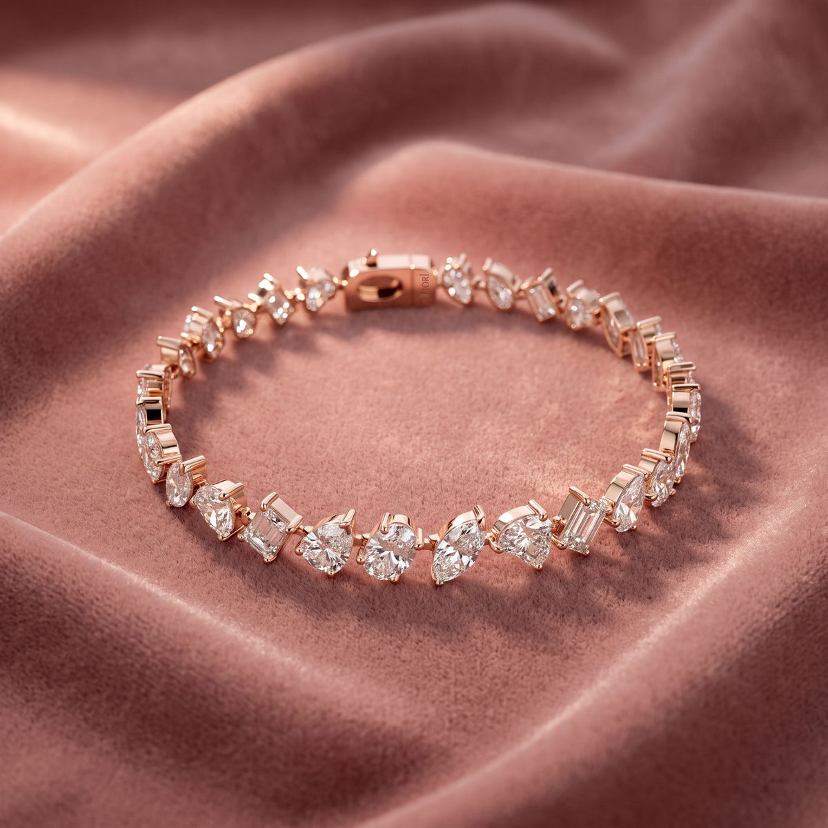 18K Diamond Bracelet — AI cloth, in-house
