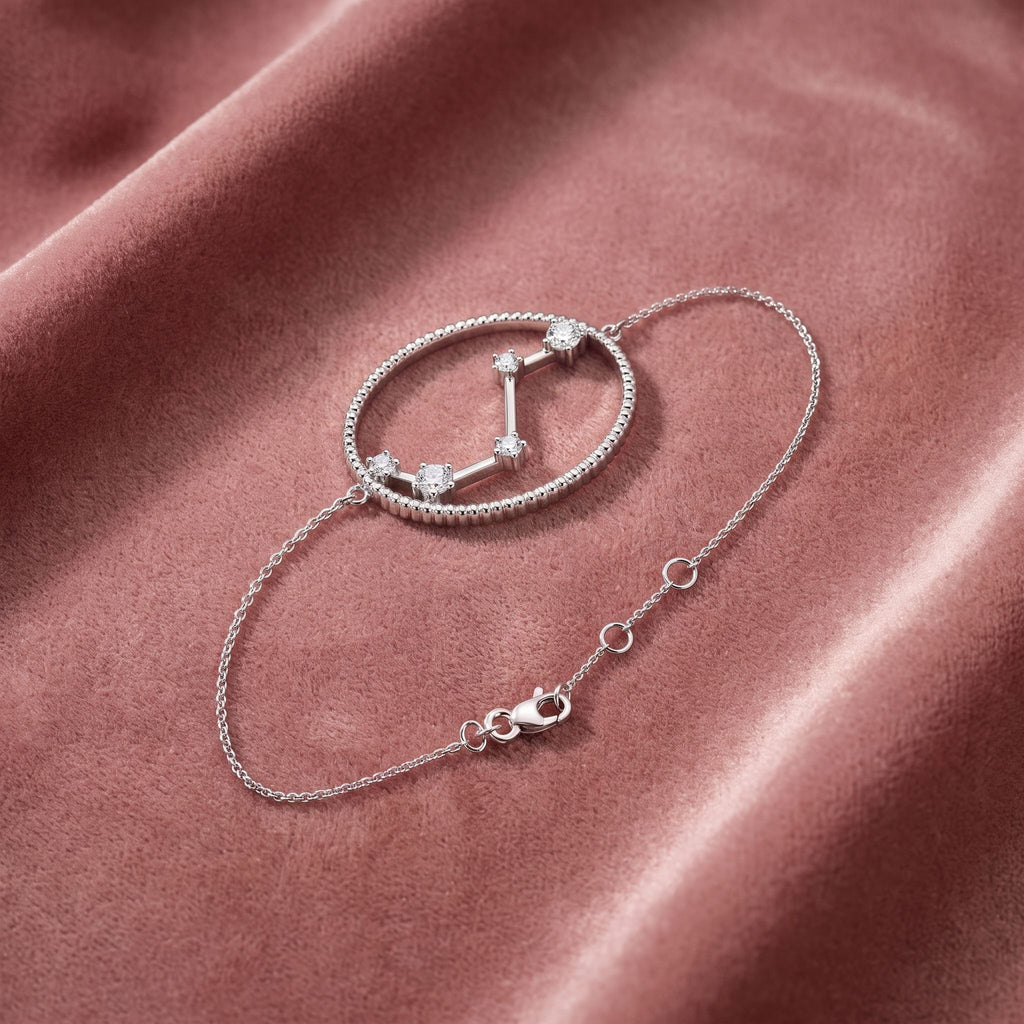 18K Aries Constellation Diamond Bracelet — AI cloth, in-house