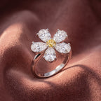 14K Bespoke Pear Diamond Ring — AI cloth, in-house