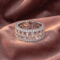 18K Bespoke Pave Diamond Ring — AI cloth, in-house