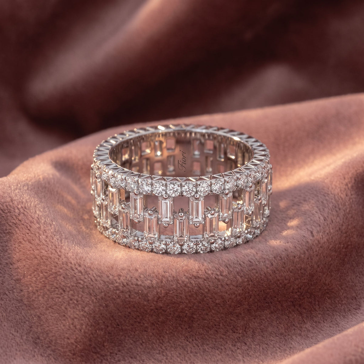 18K Bespoke Pave Diamond Ring — AI cloth, in-house