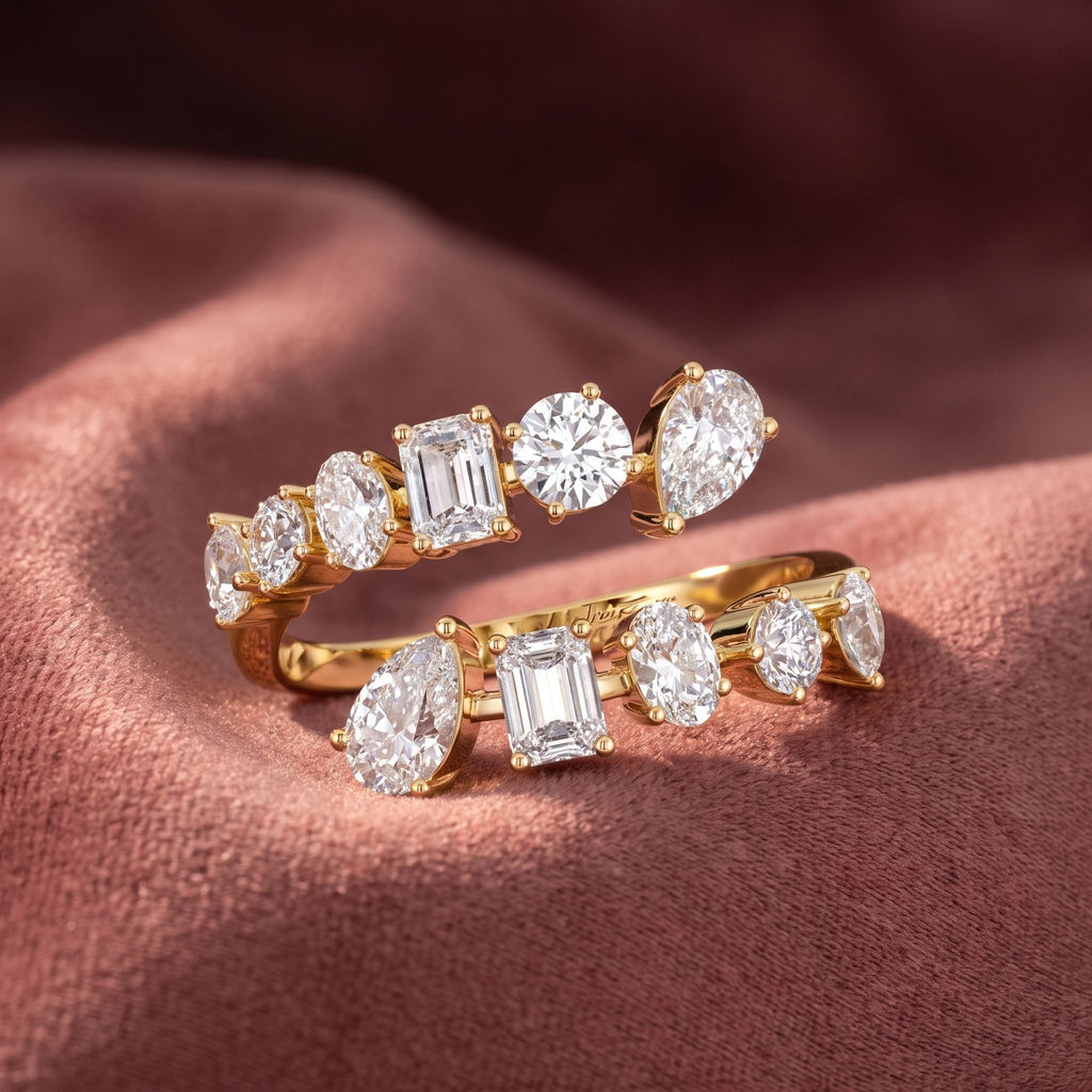 18K Bespoke Diamond Ring — AI cloth, in-house