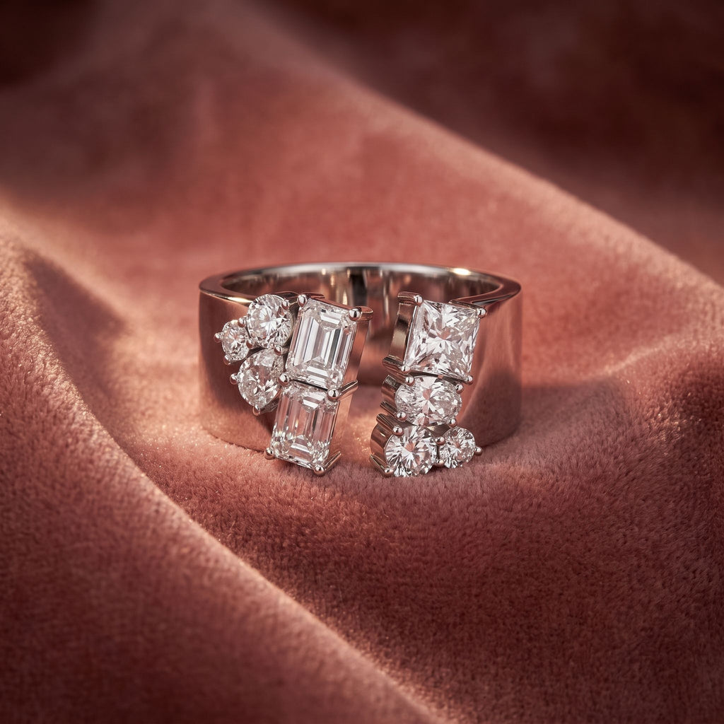 18K Bespoke Diamond Ring — AI cloth, in-house