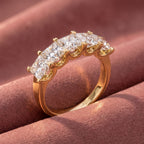 18K Eternity Princess Diamond Ring — AI cloth, in-house