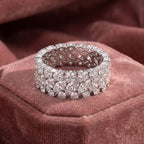 18K Full Eternity Diamond Ring — AI cloth, in-house