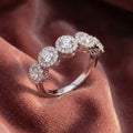 18K Eternity Round Diamond Ring — AI cloth, in-house