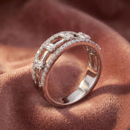 18K Baguette Diamond Eternity Ring — AI cloth, in-house