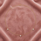 18K Celestial Star and Moon Diamond Necklace — AI cloth, in-house
