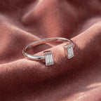 18K Baguette Diamond Ring — AI cloth, in-house