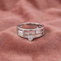 18K Triple Band Diamond Ring — AI cloth, in-house