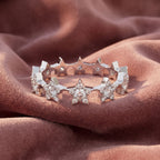 14K Star Round Diamond Ring — AI cloth, in-house