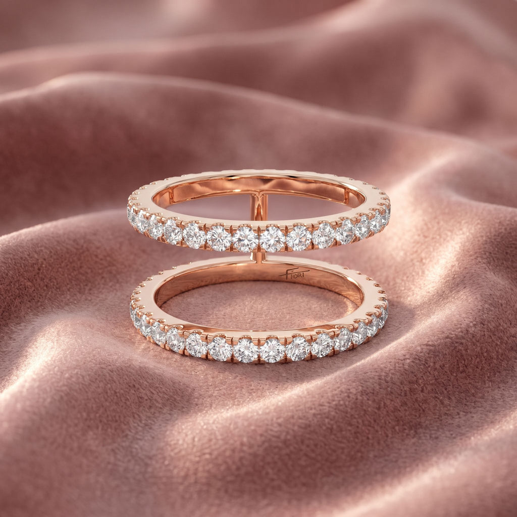 18K Bespoke Pave Diamond Ring — AI cloth, in-house