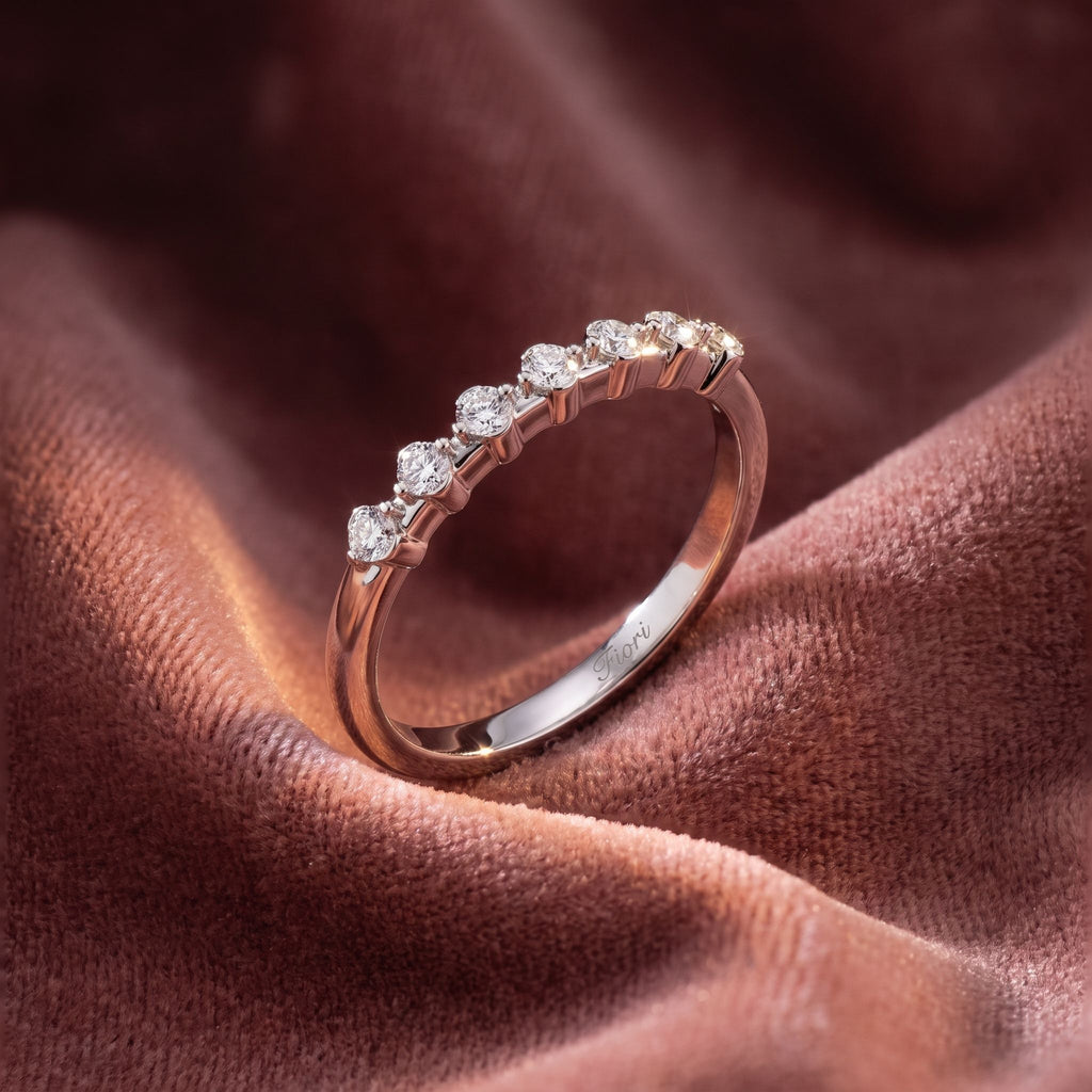 18K Eternity Diamond Ring — AI cloth, in-house