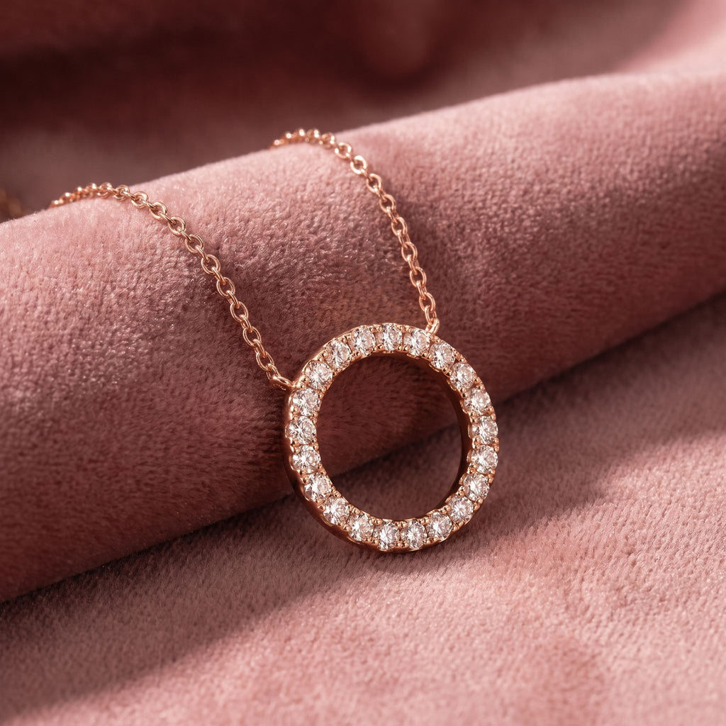 18K Bespoke Diamond Pendant — AI cloth, in-house