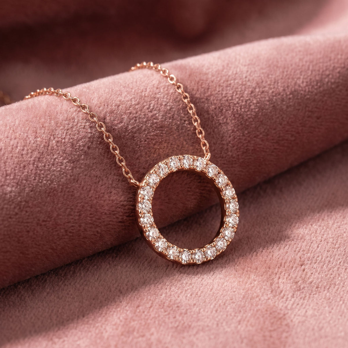 18K Bespoke Diamond Pendant — AI cloth, in-house