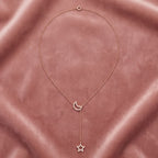 18K Cascading Drop Diamond Choker Necklace — AI cloth, in-house