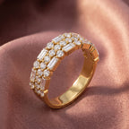 18K Eternity Diamond Ring — AI cloth, in-house