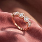 18K Eternity Round Diamond Ring — AI cloth, in-house