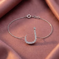 18K Arabic Alphabet Diamond Bracelet — AI cloth, in-house