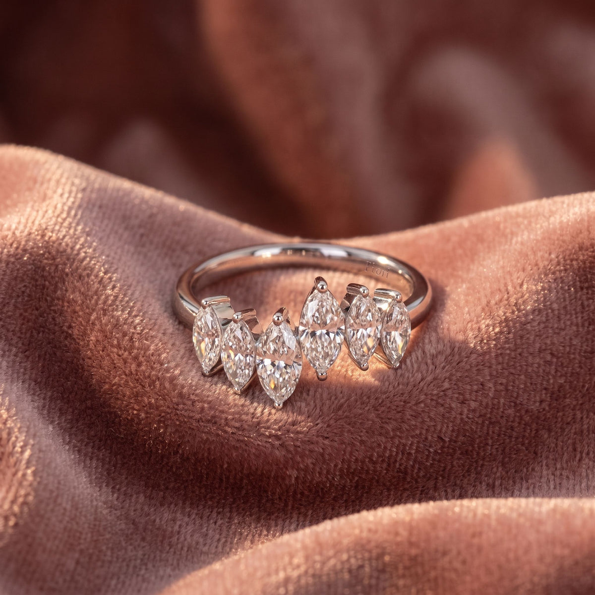 18K Bespoke Marquise Diamond Ring — AI cloth, in-house