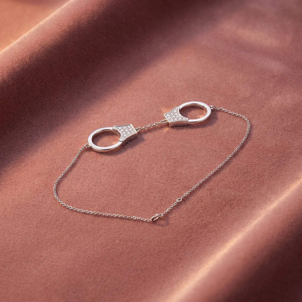 14K Round Diamond Bracelet — AI cloth, in-house