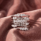18K Bespoke Round Diamond Statement Ring — AI cloth, in-house