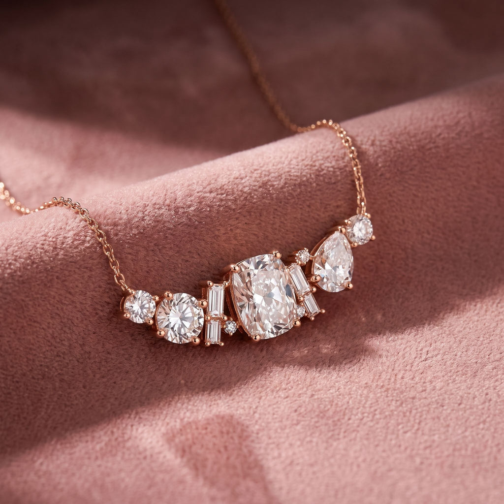 18K Diamond Pendant — AI cloth, in-house