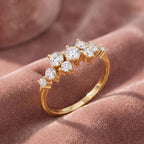 18K Eternity Round Diamond Ring — AI cloth, in-house