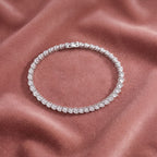14K Tennis Pear Diamond Bracelet — AI cloth, in-house