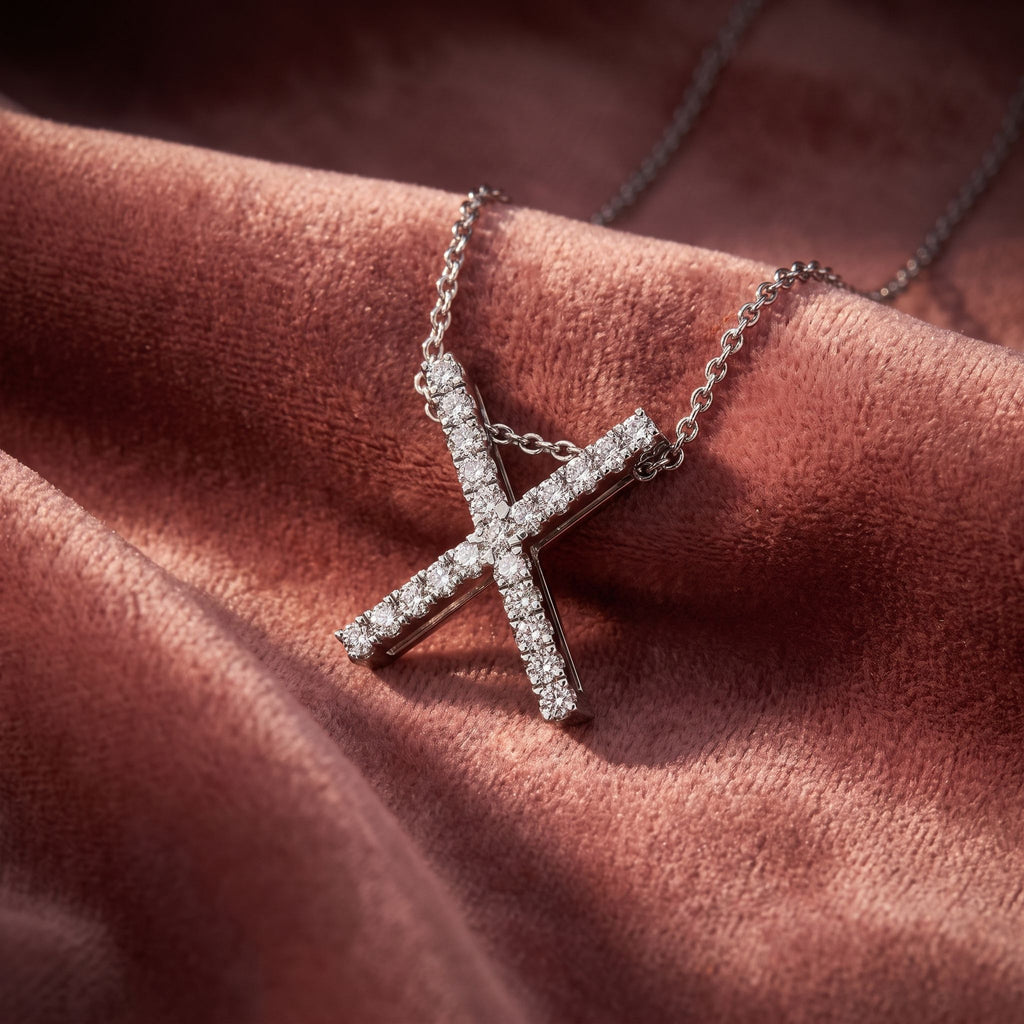 18K Viking Diamond Pendant — AI cloth, in-house
