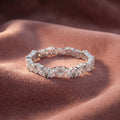18K Full Eternity Round Diamond Ring — AI cloth, in-house