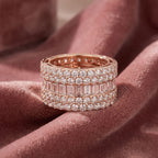 18K Bespoke Baguette Diamond Ring — AI cloth, in-house