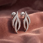 18K Lab Grown Diamond Earrings — AI cloth, in-house