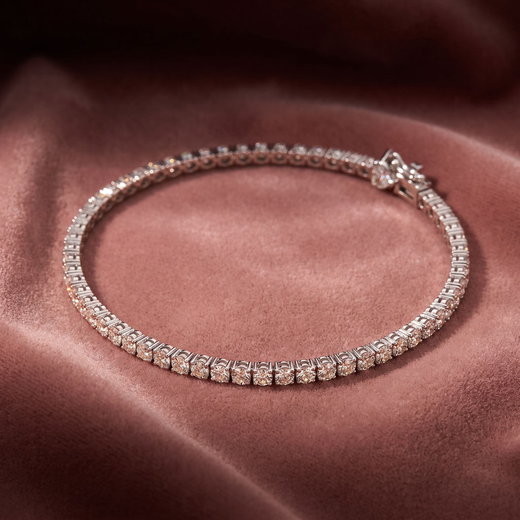 18K Diamond Bracelet — AI cloth, in-house