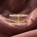 18K Bespoke Pave Diamond Ring — AI cloth, in-house