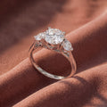 18K Trilogy Diamond Ring — AI cloth, in-house