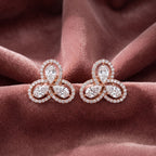 14K Pear Diamond Earrings — AI cloth, in-house
