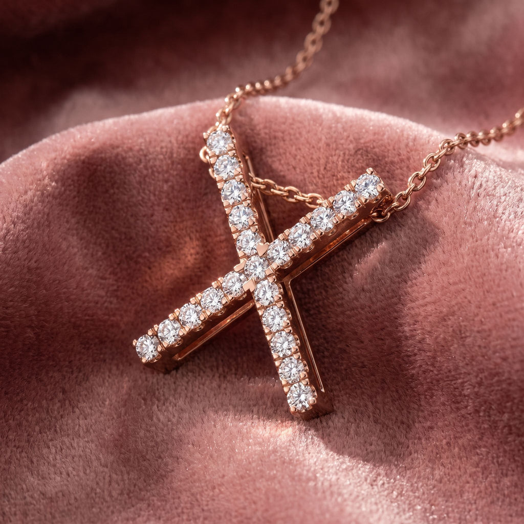 18K Viking Diamond Pendant — AI cloth, in-house