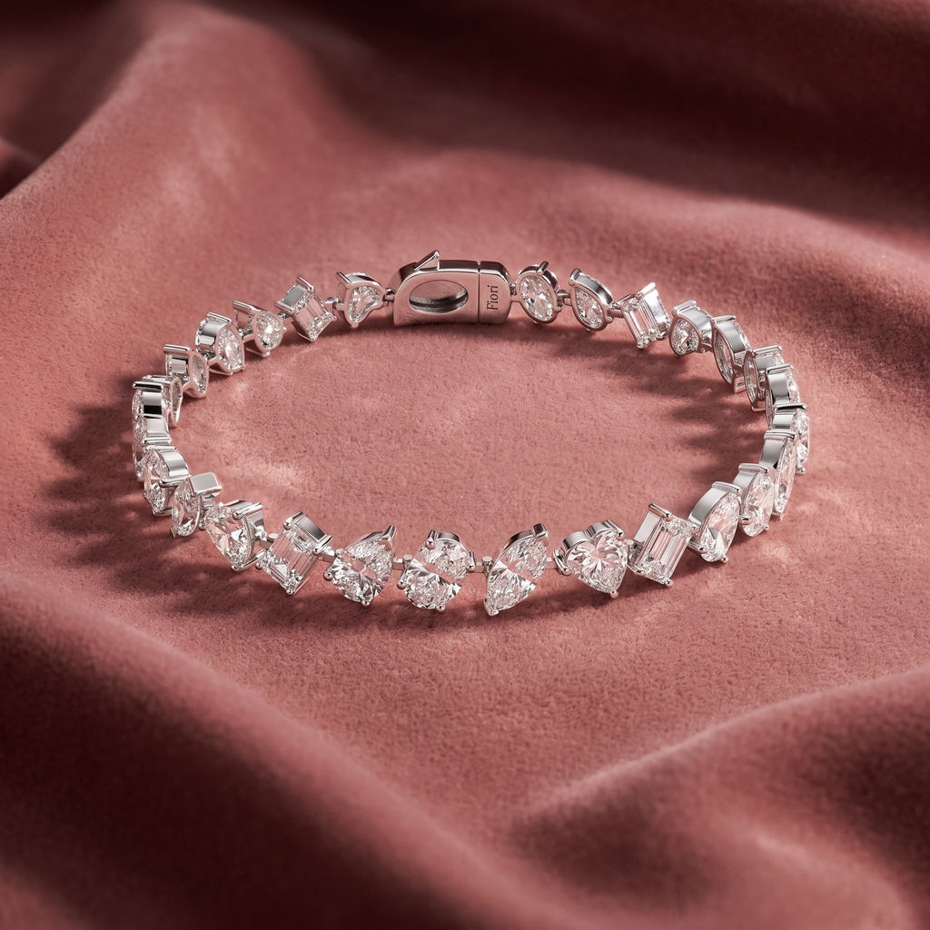 18K Diamond Bracelet — AI cloth, in-house