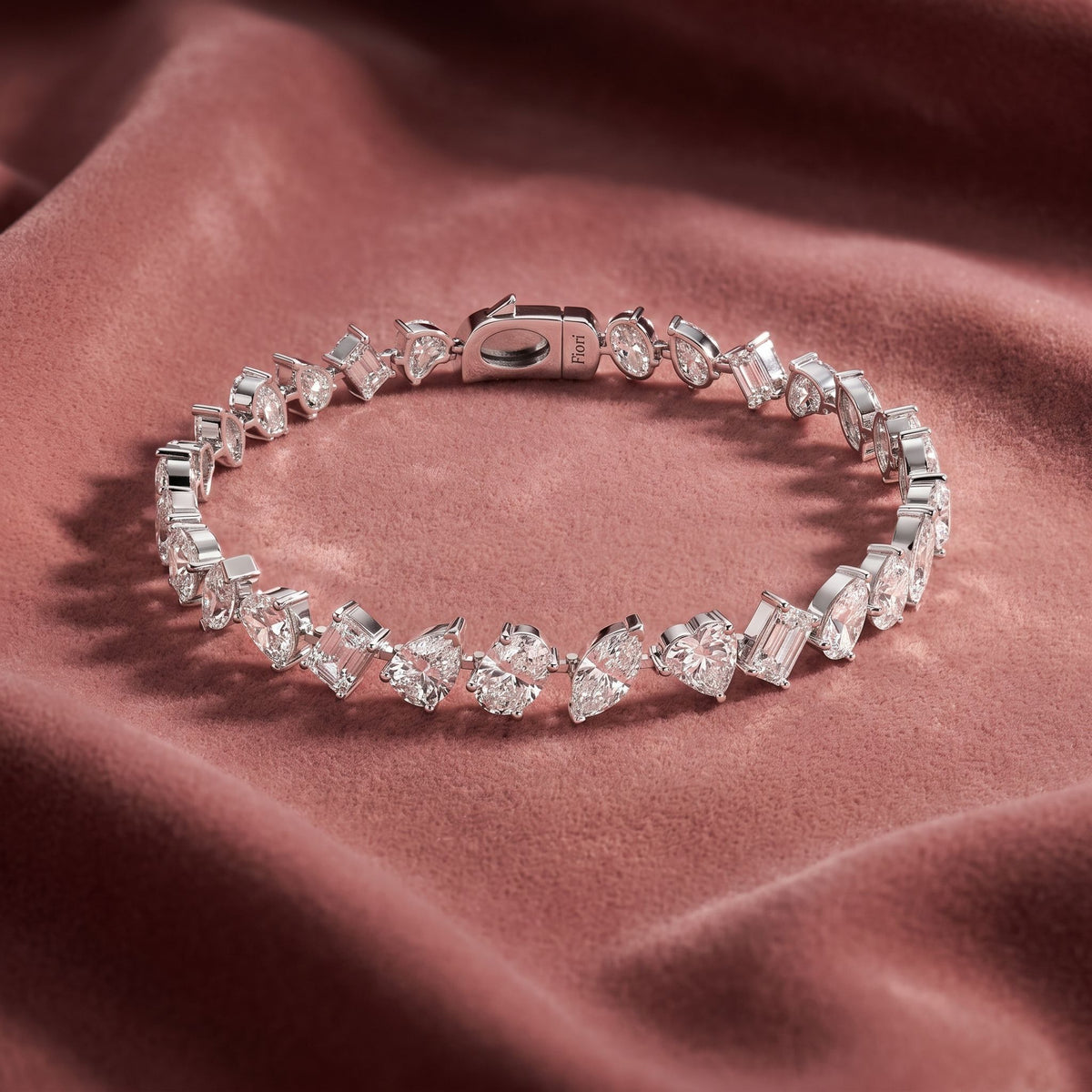 18K Diamond Bracelet — AI cloth, in-house