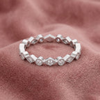 18K Bespoke Diamond Band Ring — AI cloth, in-house
