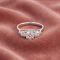 18K Trilogy Diamond Ring — AI cloth, in-house