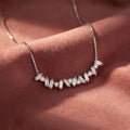 18K Bespoke Baguette Diamond Pendant — AI cloth, in-house