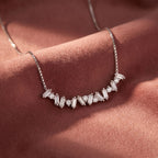 18K Bespoke Baguette Diamond Pendant — AI cloth, in-house
