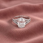 18K Solitaire Oval Diamond Ring — AI cloth, in-house